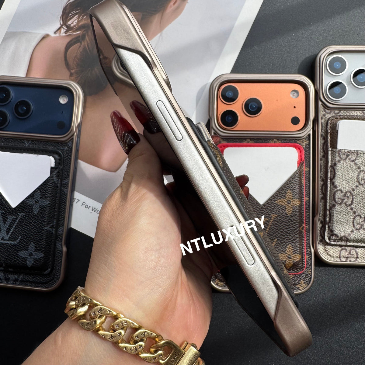 Elegantes Design MagSafe Handyhülle mit MagSafe Kartenetui
