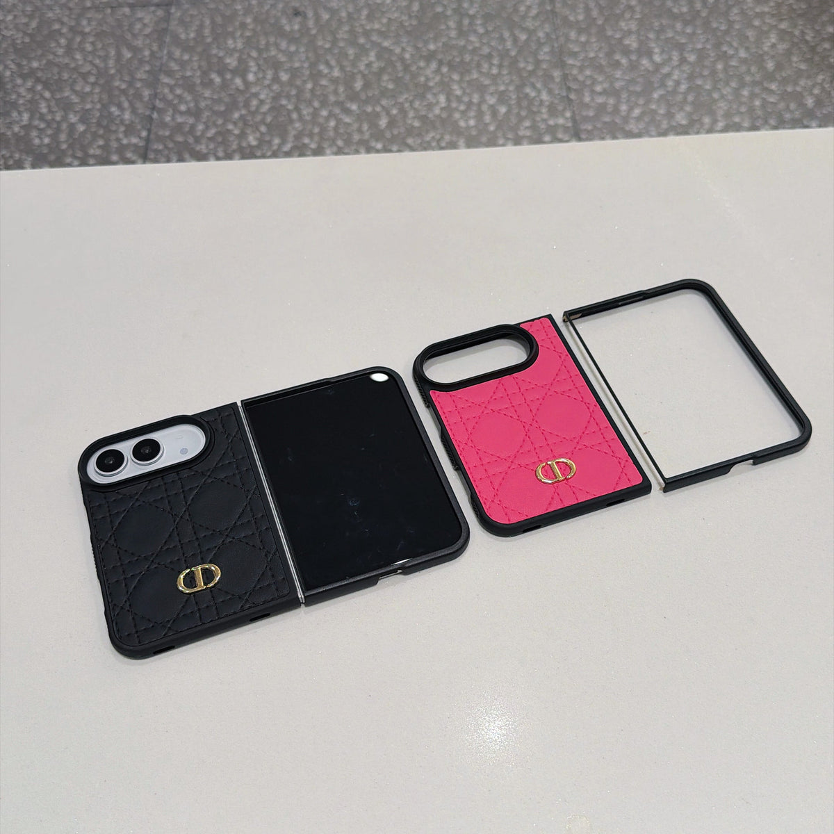 Latticed CD Phone Case For iPhone Duo