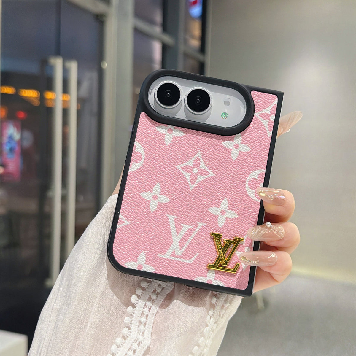 Traditional Love Phone Case For iPhone Duo With Metal