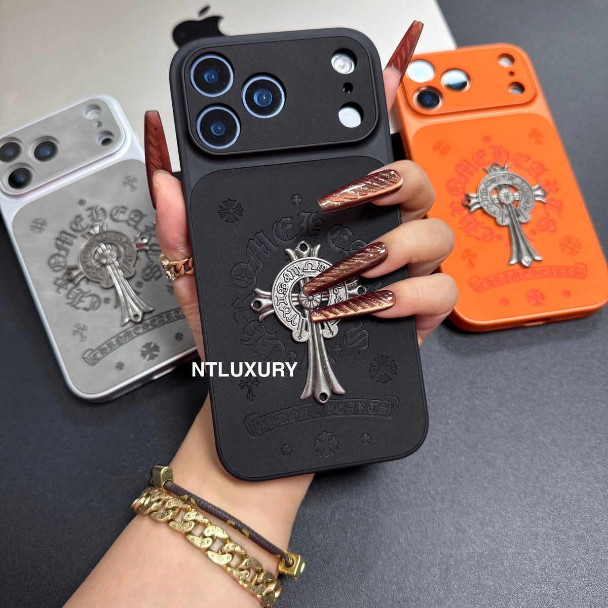 Orange Juice Chrome Personality Phone Case