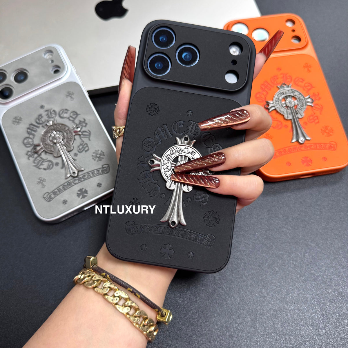 Orange Juice Chrome Personality Phone Case