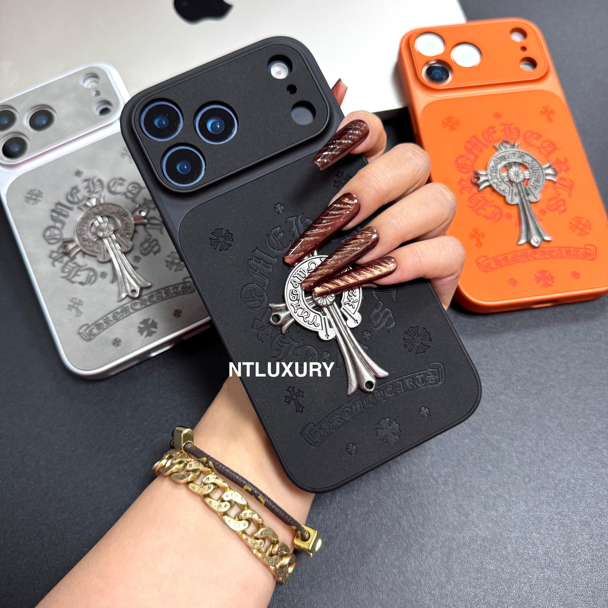 Orange Juice Chrome Personality Phone Case