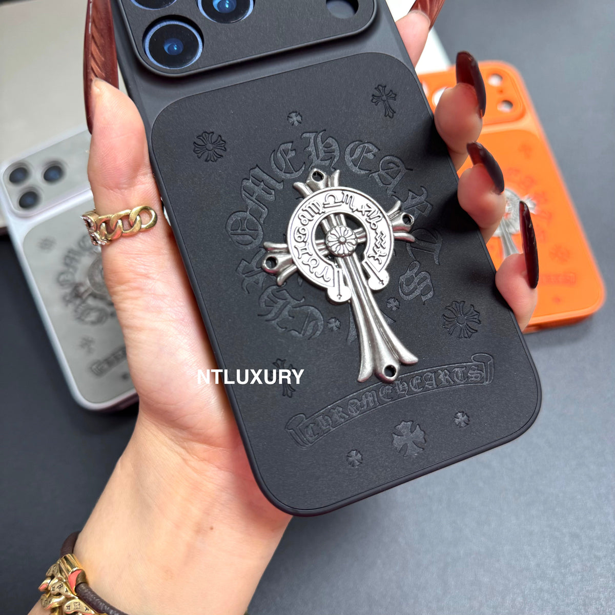 Orange Juice Chrome Personality Phone Case