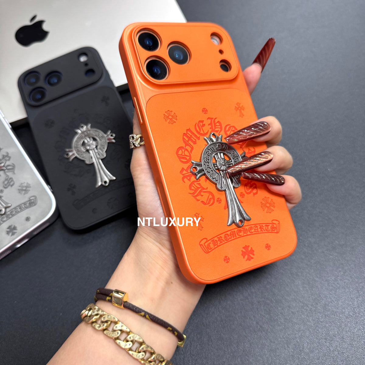 Orange Juice Chrome Personality Phone Case
