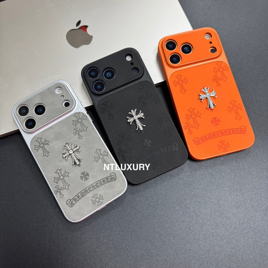 Orange Juice Chrome Glitter Phone Case