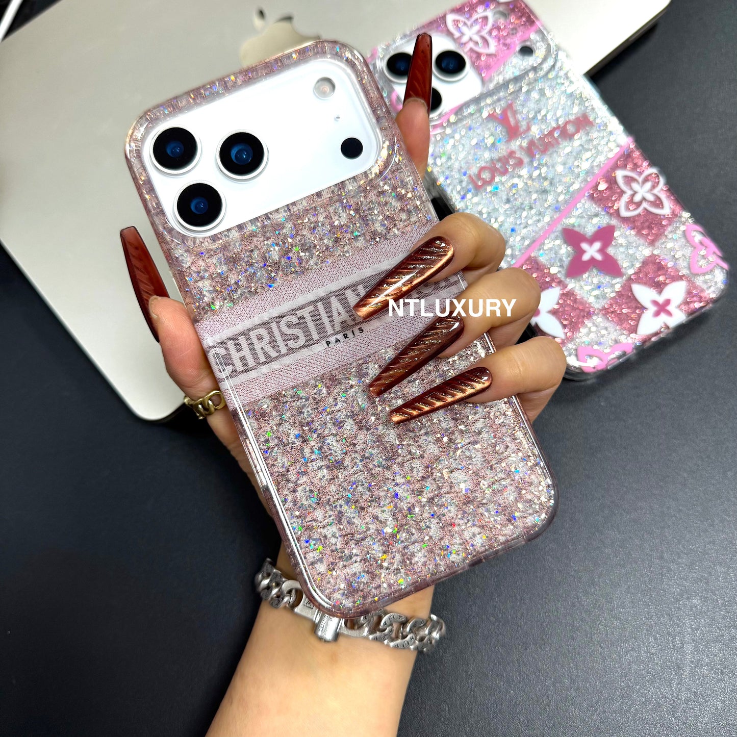 Glitter Dove & Love Phone Case