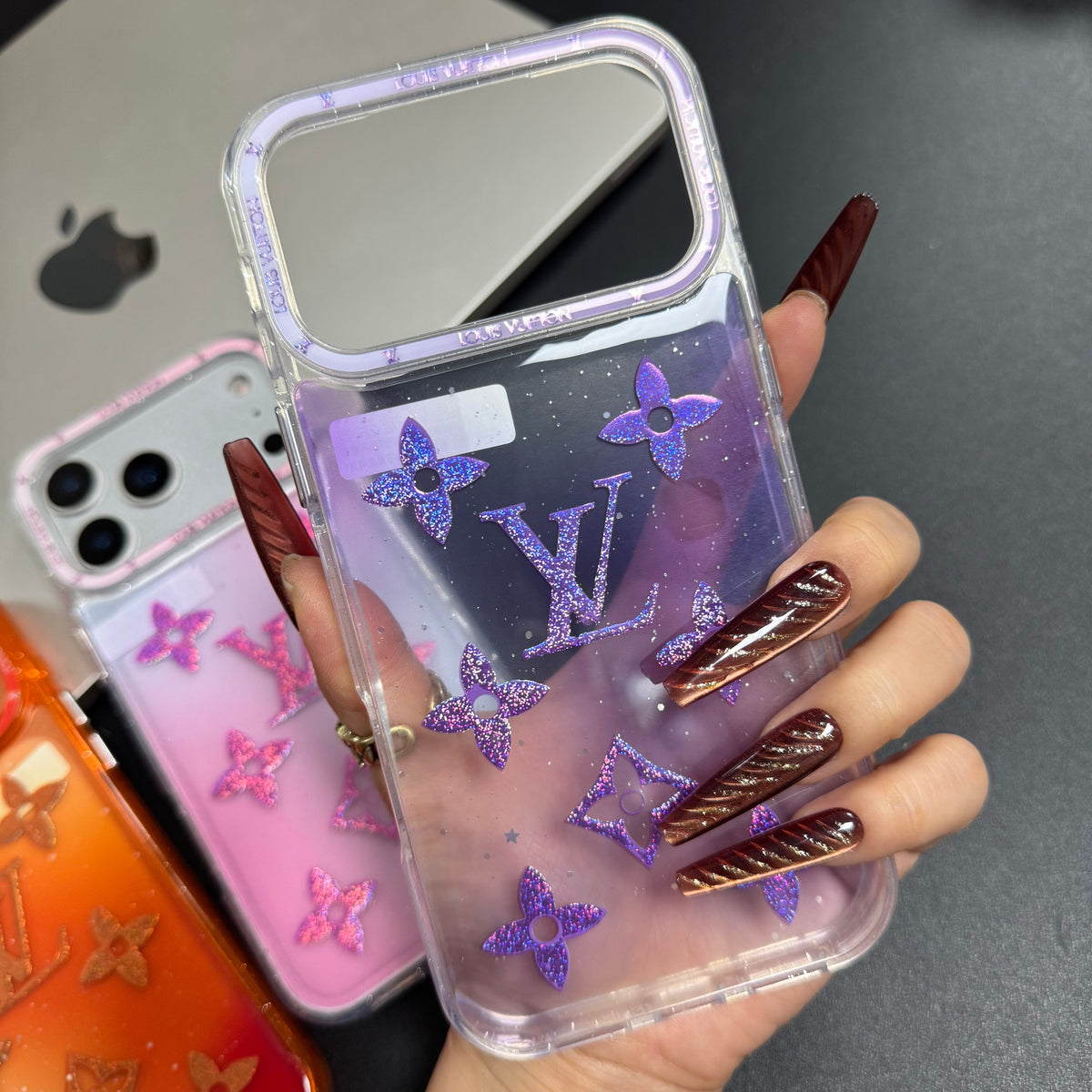 Coque de téléphone lumineuse et colorée Love