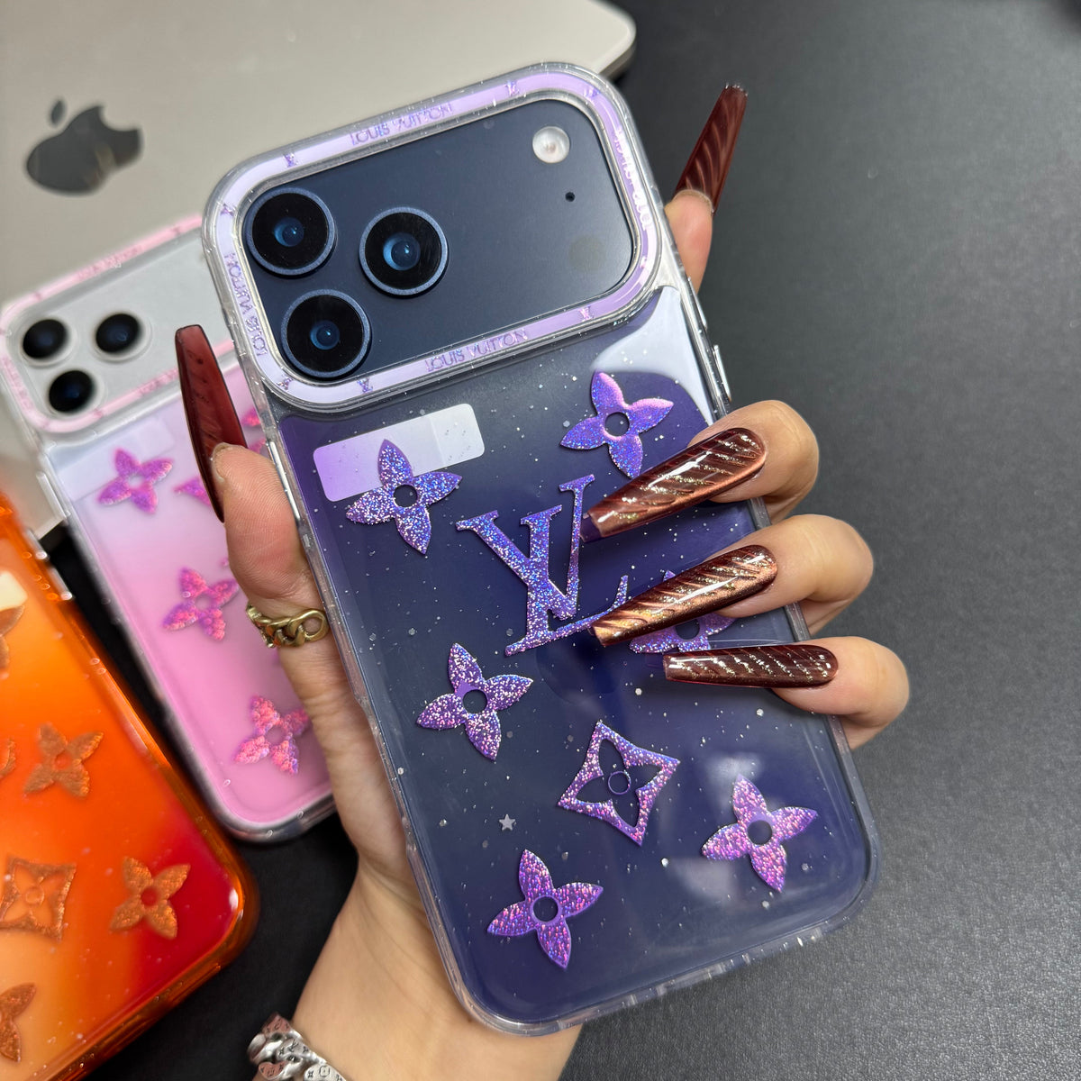 Coque de téléphone lumineuse et colorée Love