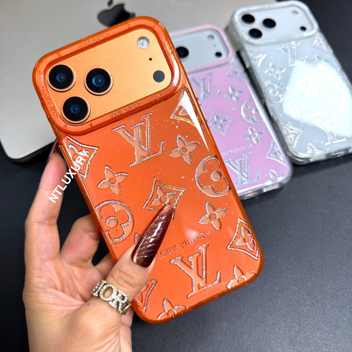 Coque de téléphone motif amour mignon avec sangle
