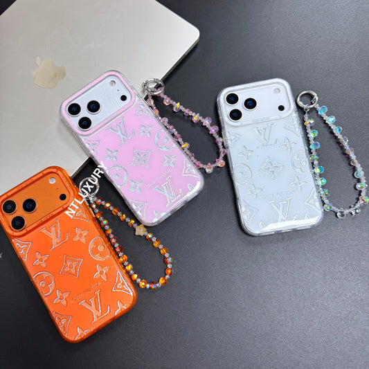 Coque de téléphone motif amour mignon avec sangle