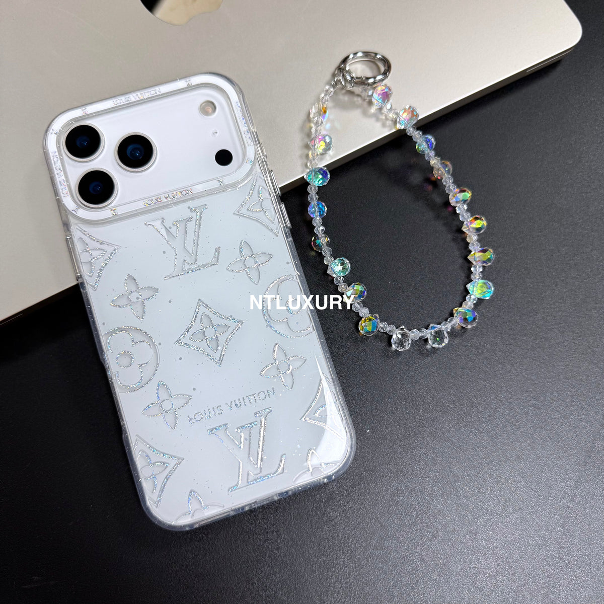 Coque de téléphone motif amour mignon avec sangle