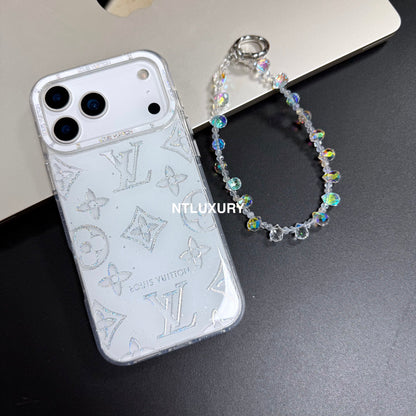 Funda de teléfono con diseño de amor adorable y correa