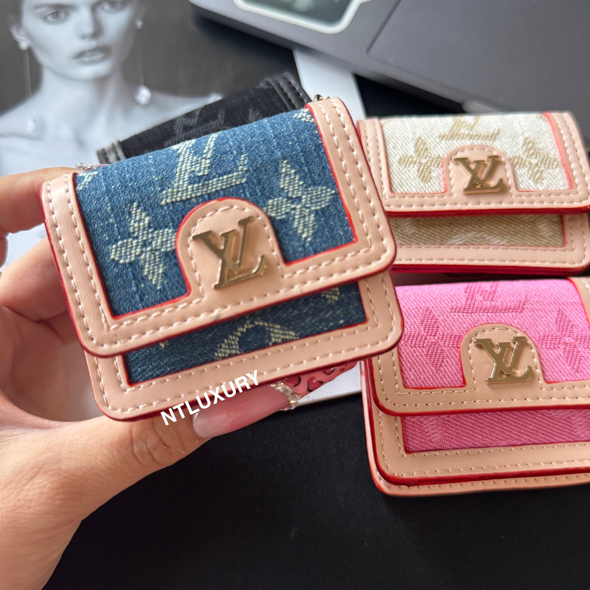 Étui AirPods Denim Love Design (Universel)