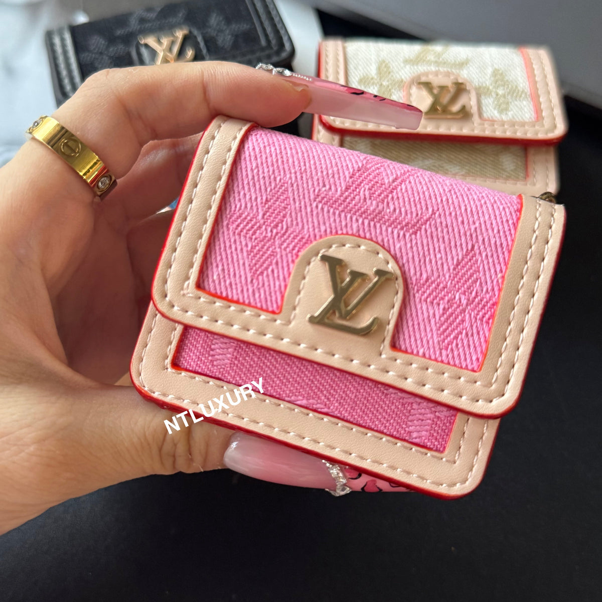 Étui AirPods Denim Love Design (Universel)