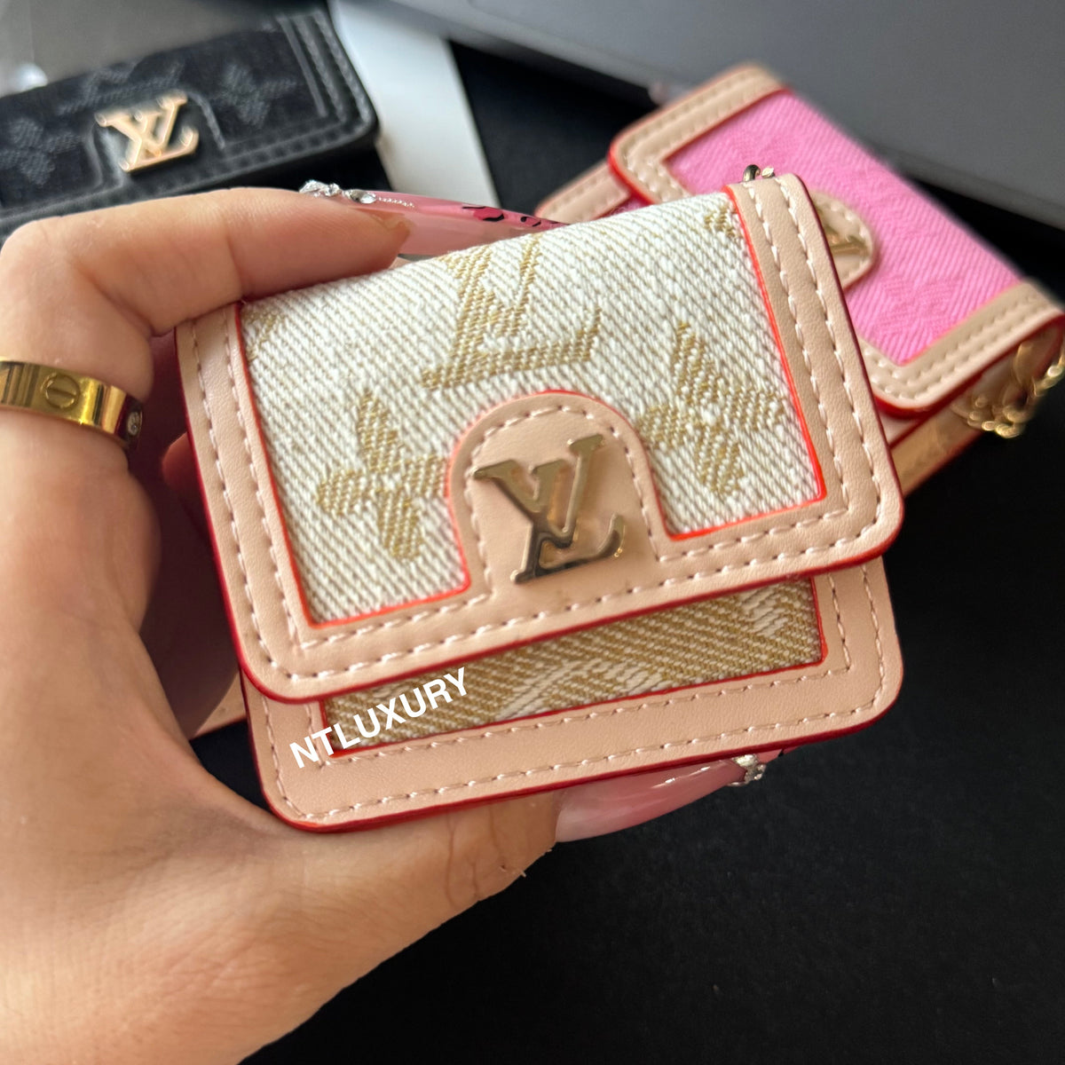 Étui AirPods Denim Love Design (Universel)