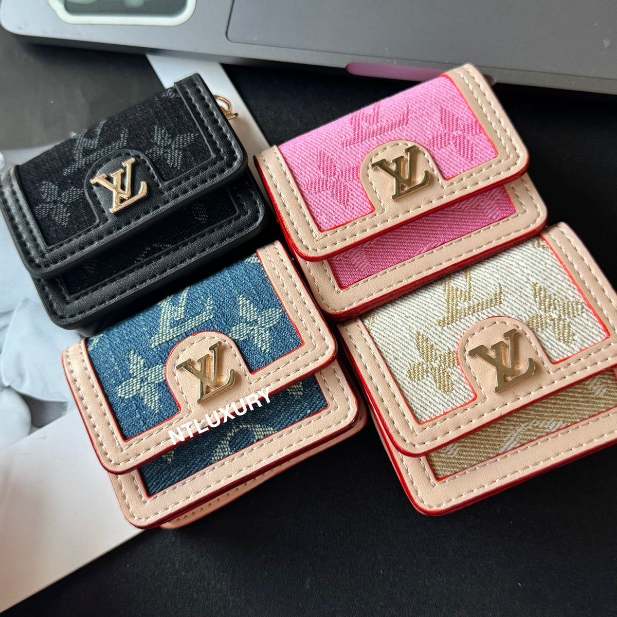 Étui AirPods Denim Love Design (Universel)