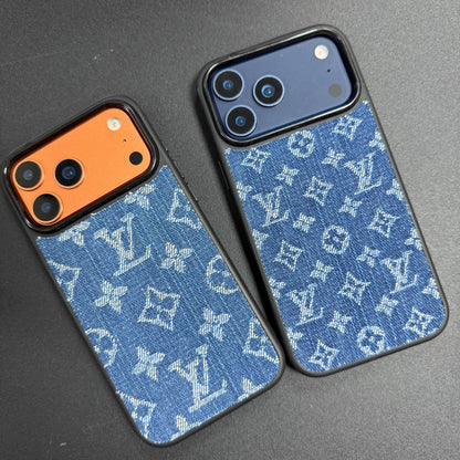 Funda para teléfono con diseño Denim Love y MagSafe