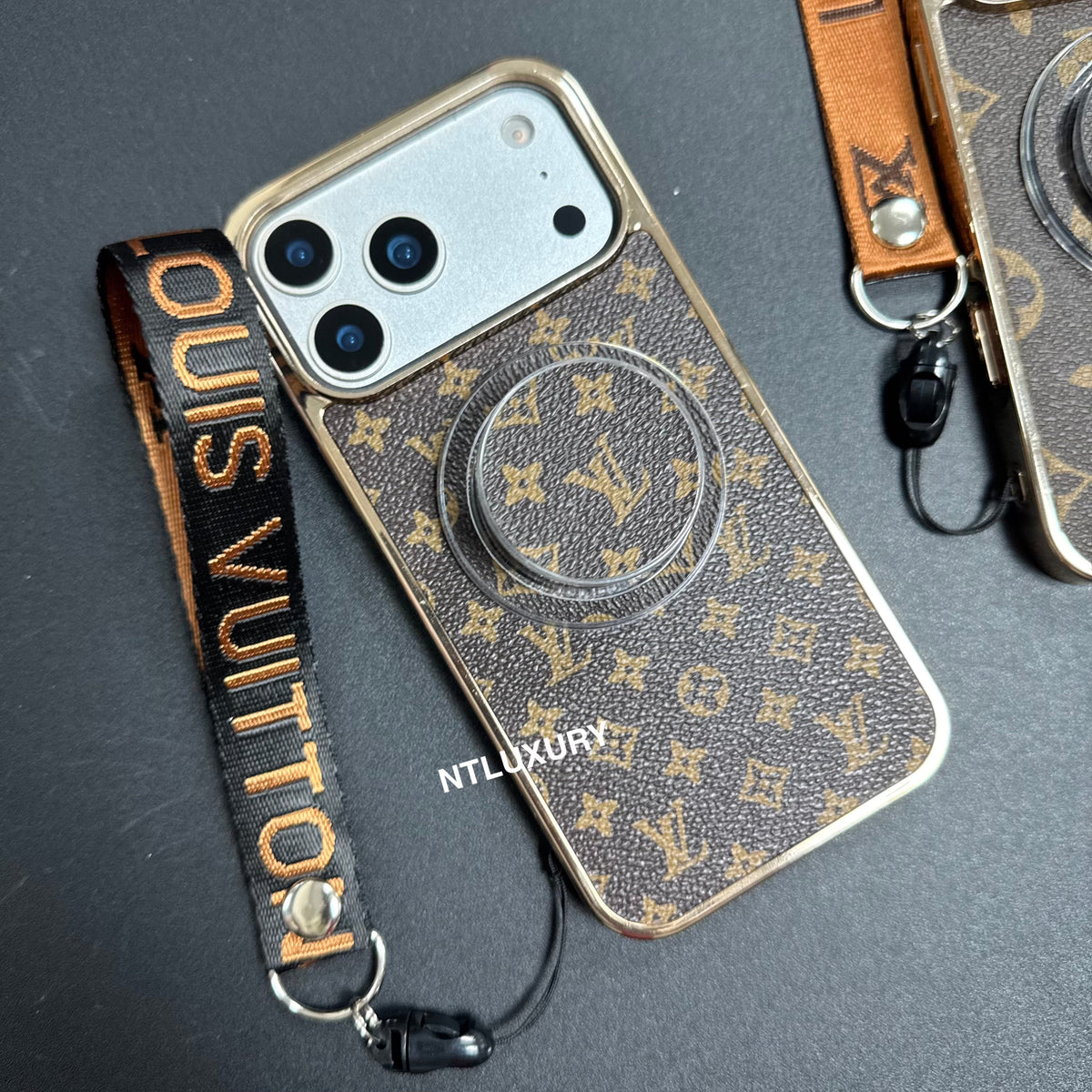 Vintage Floral Design Phone Case With Magsafe Holder