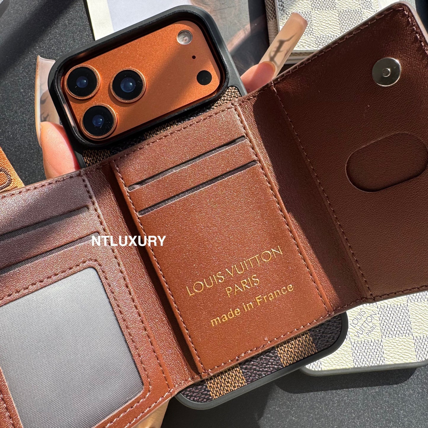 Magsafe Case with Magsafe Wallet 3 Set (Latticed Love)