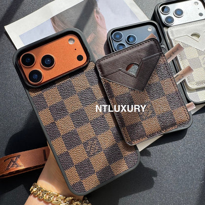Magsafe Case with Magsafe Pocket 2 Set With Strap (Latticed Love)