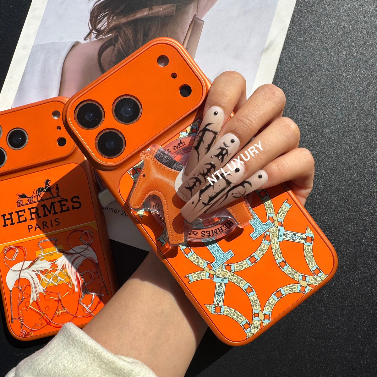 Orange Juice Magsafe Case with Holder (Horse)