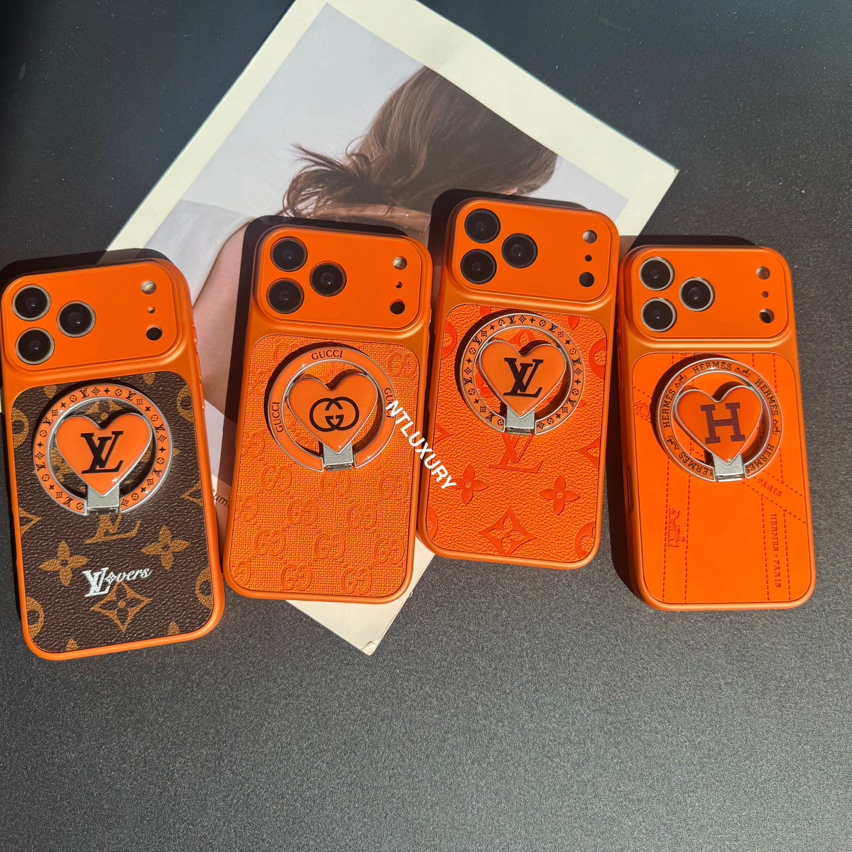 Orangensaft MagSafe Hülle mit Halterung