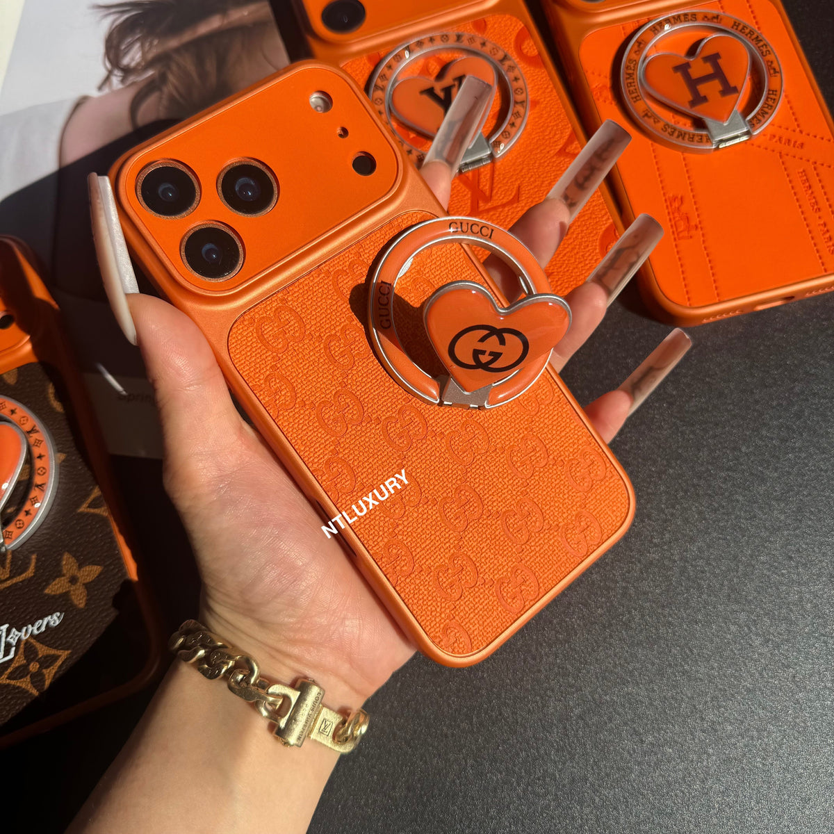 Orangensaft MagSafe Hülle mit Halterung