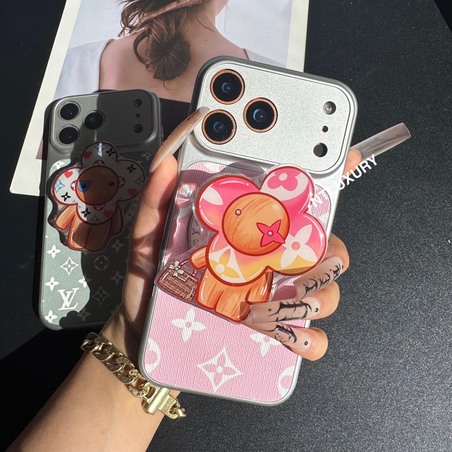 Traditional Juice Magsafe Case with Holder (Pink Doll)