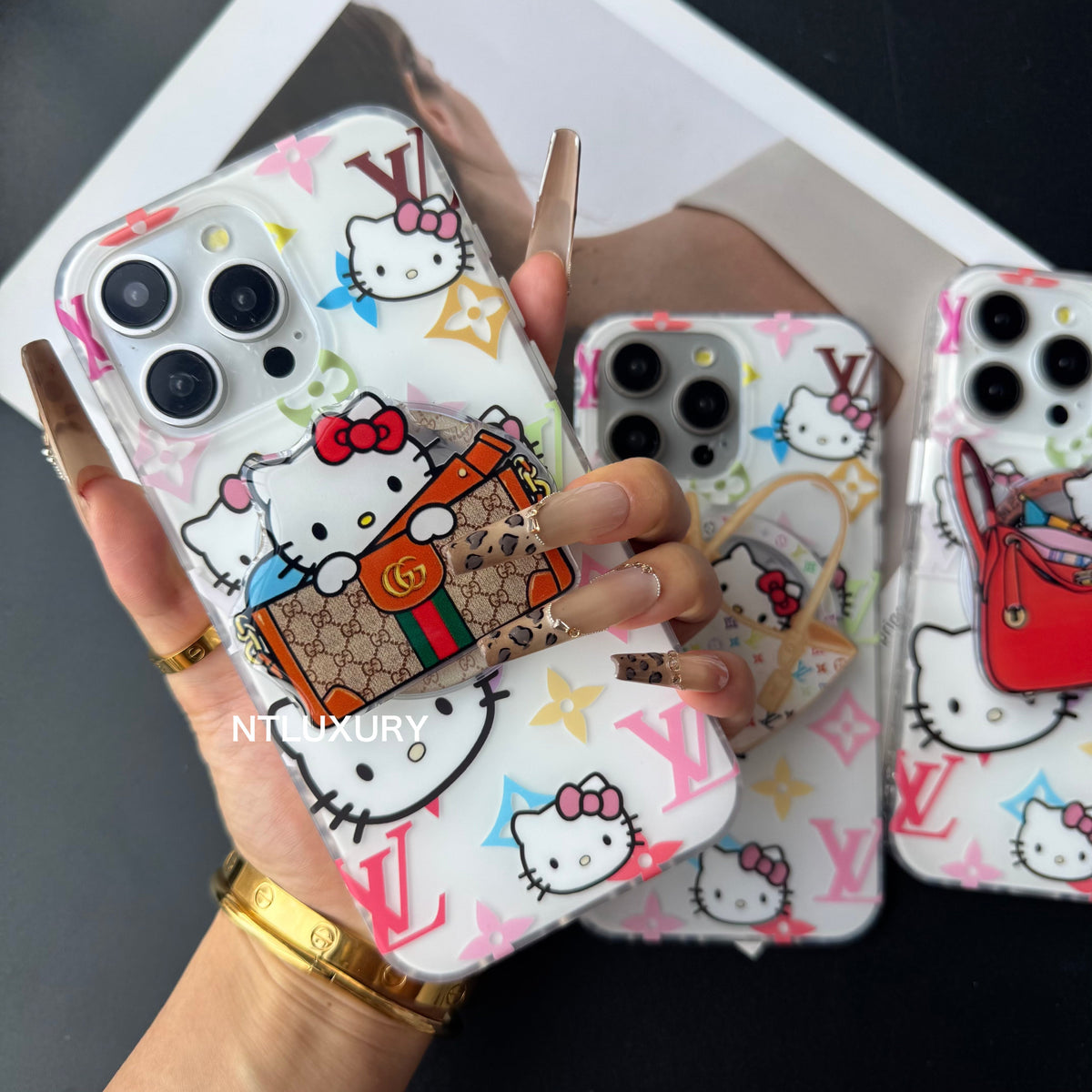 Coque de téléphone Cat Love 2 Design avec support MagSafe
