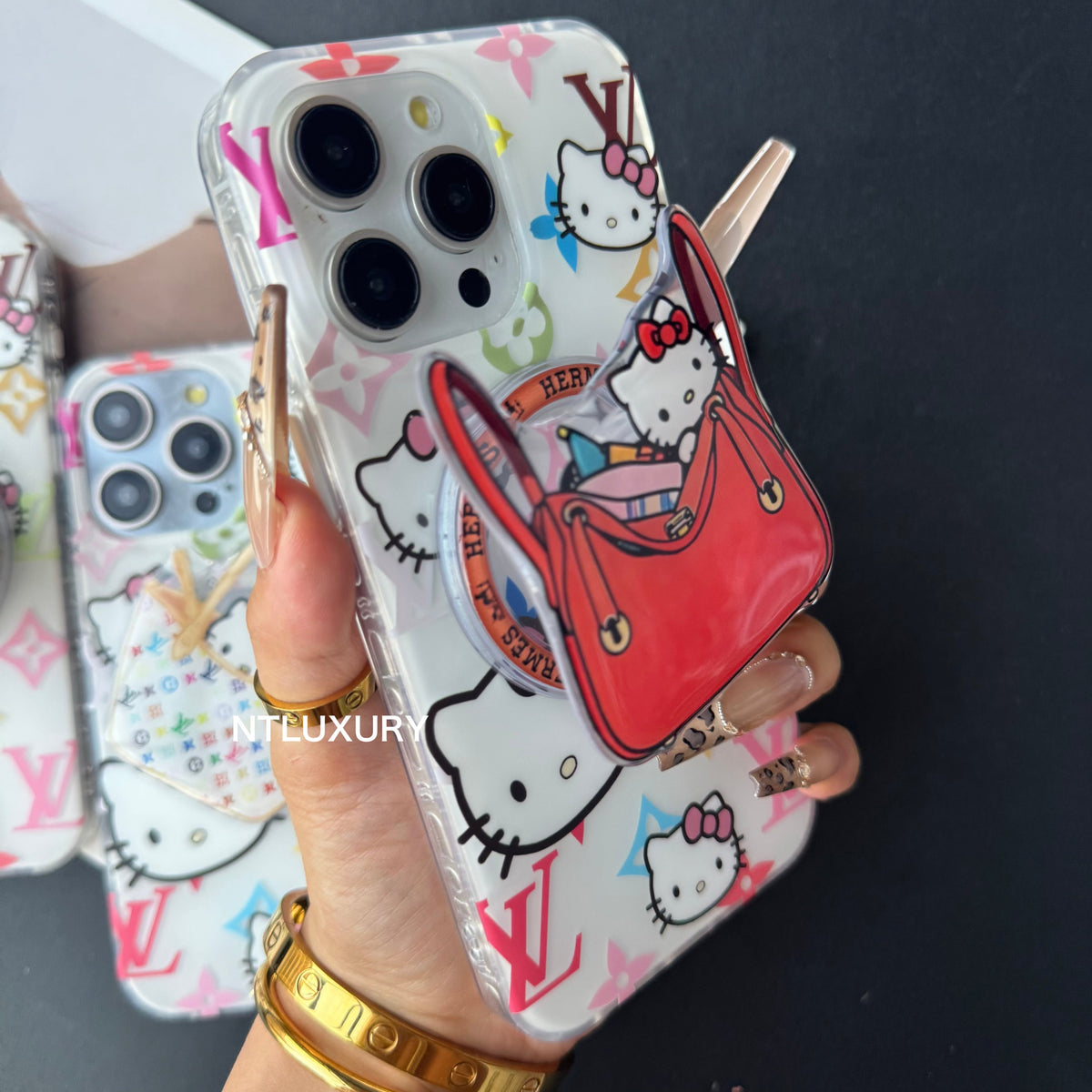 Coque de téléphone Cat Love 2 Design avec support MagSafe