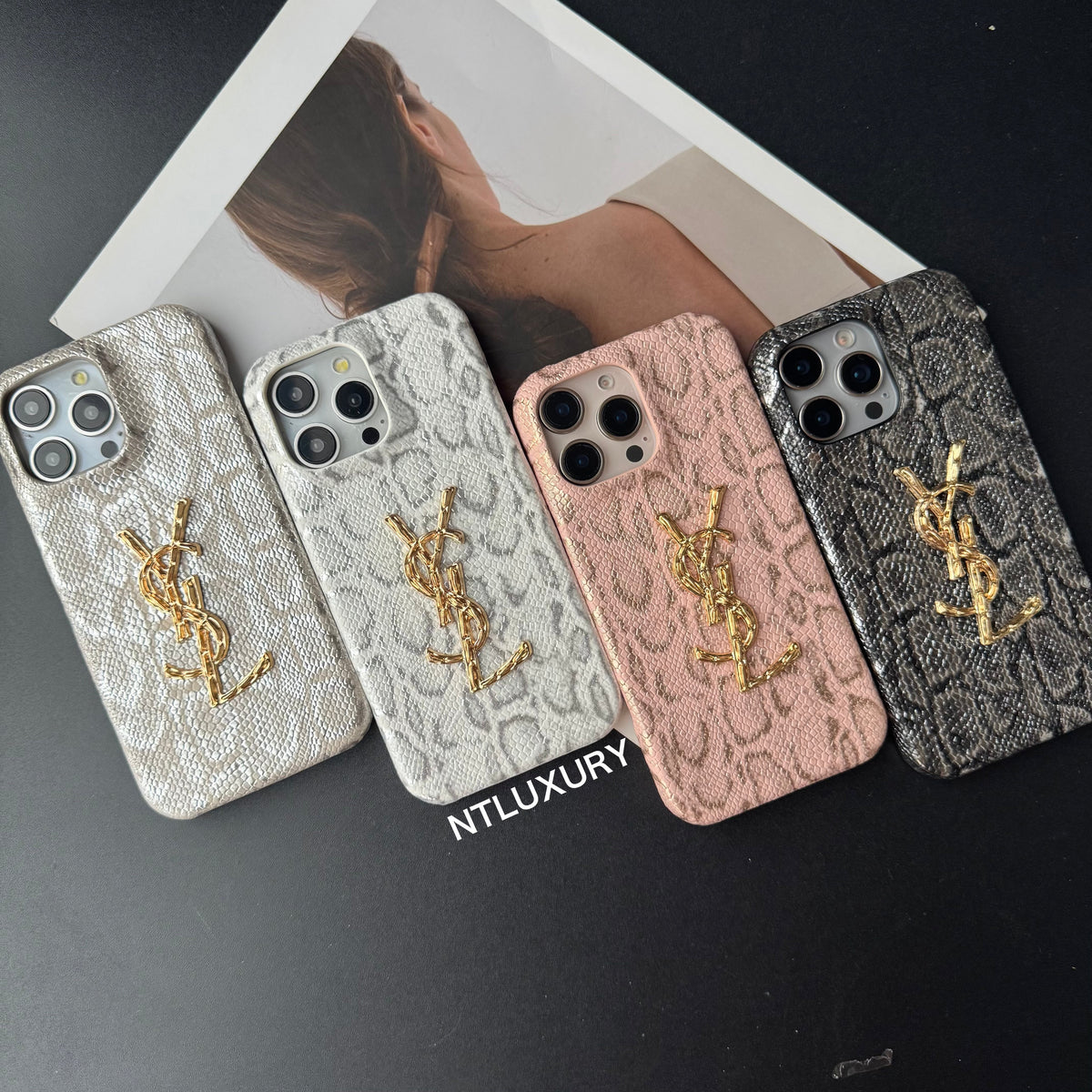 Coque de téléphone effet peau de serpent OUI