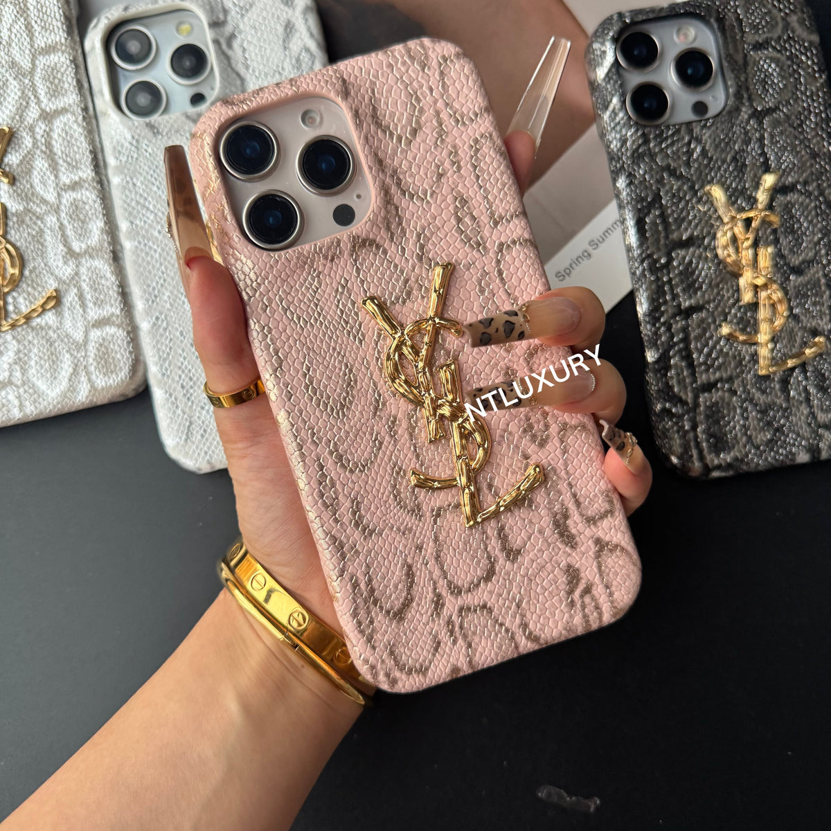 Coque de téléphone effet peau de serpent OUI