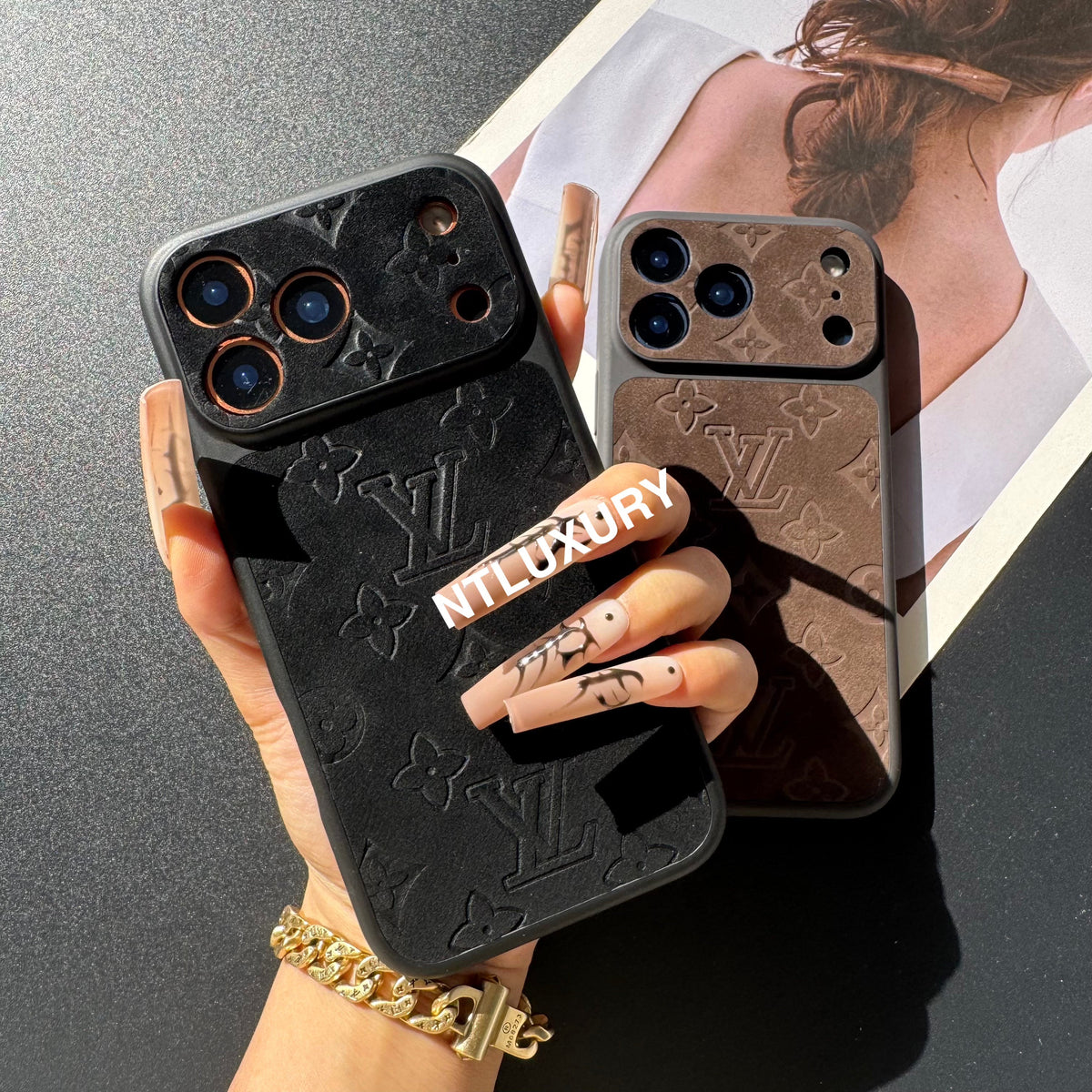 Suede Love Design Phone Case