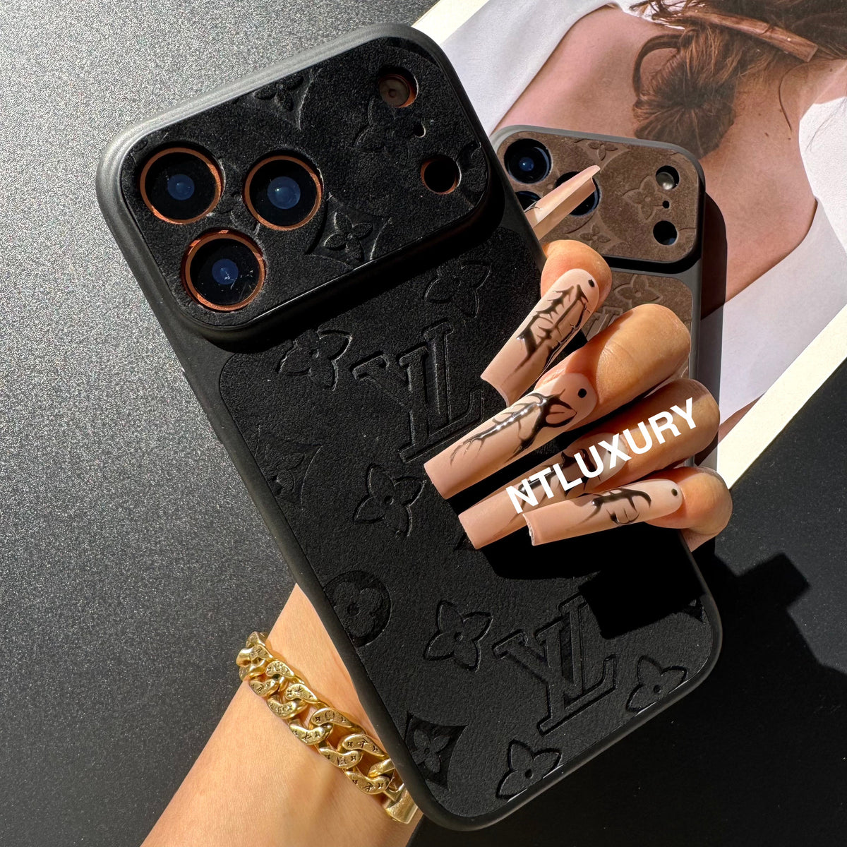 Suede Love Design Phone Case