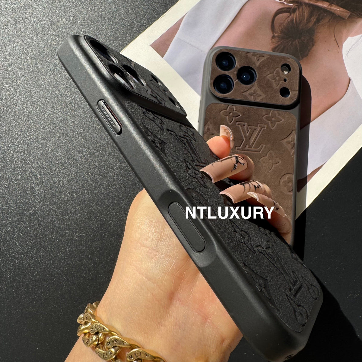 Suede Love Design Phone Case