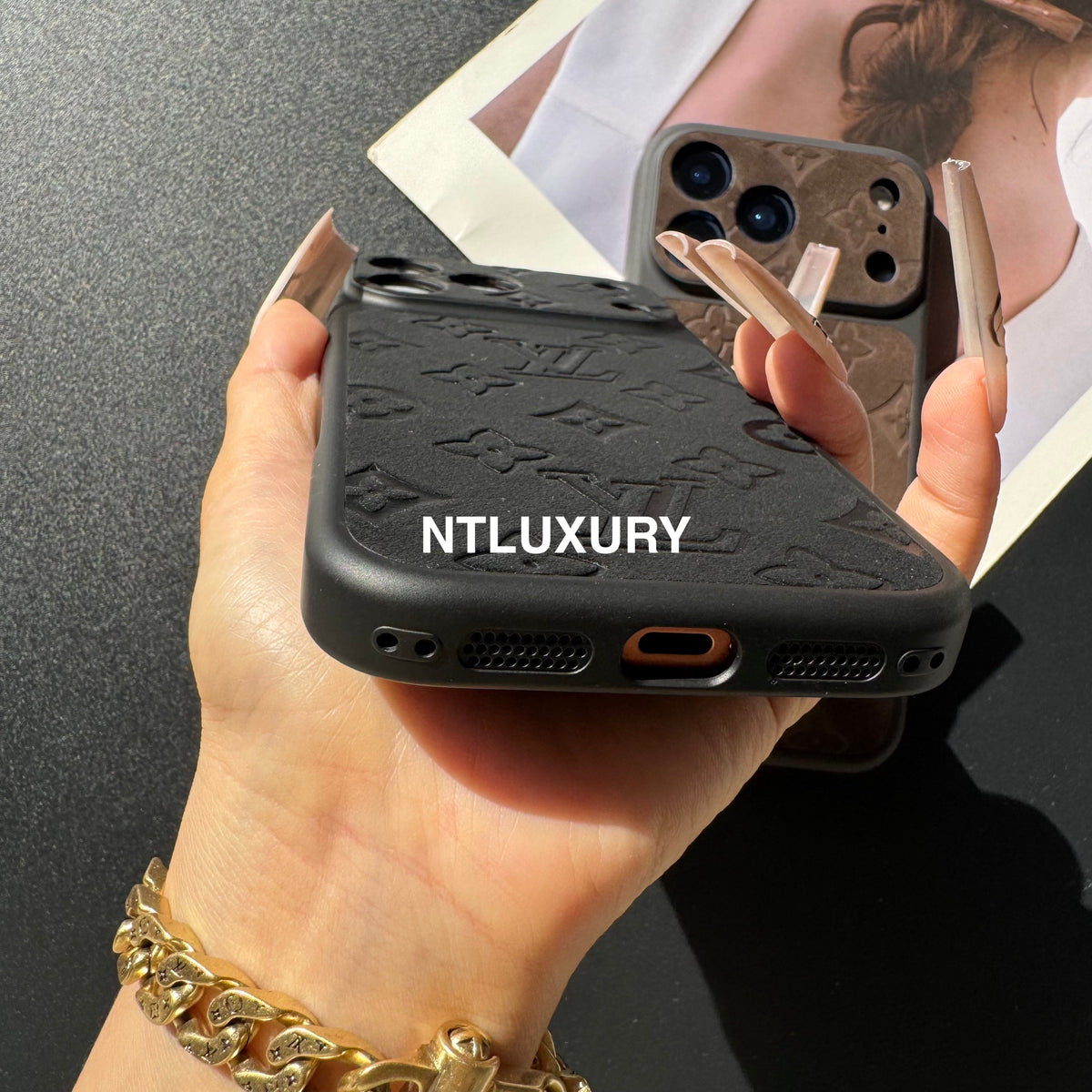 Suede Love Design Phone Case