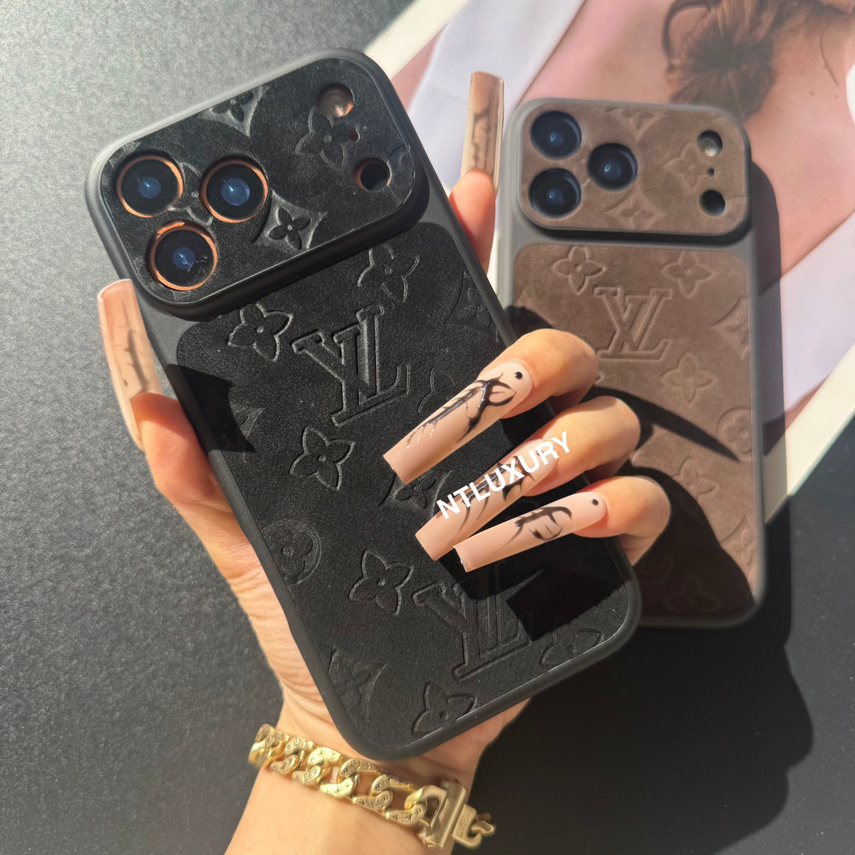 Suede Love Design Phone Case