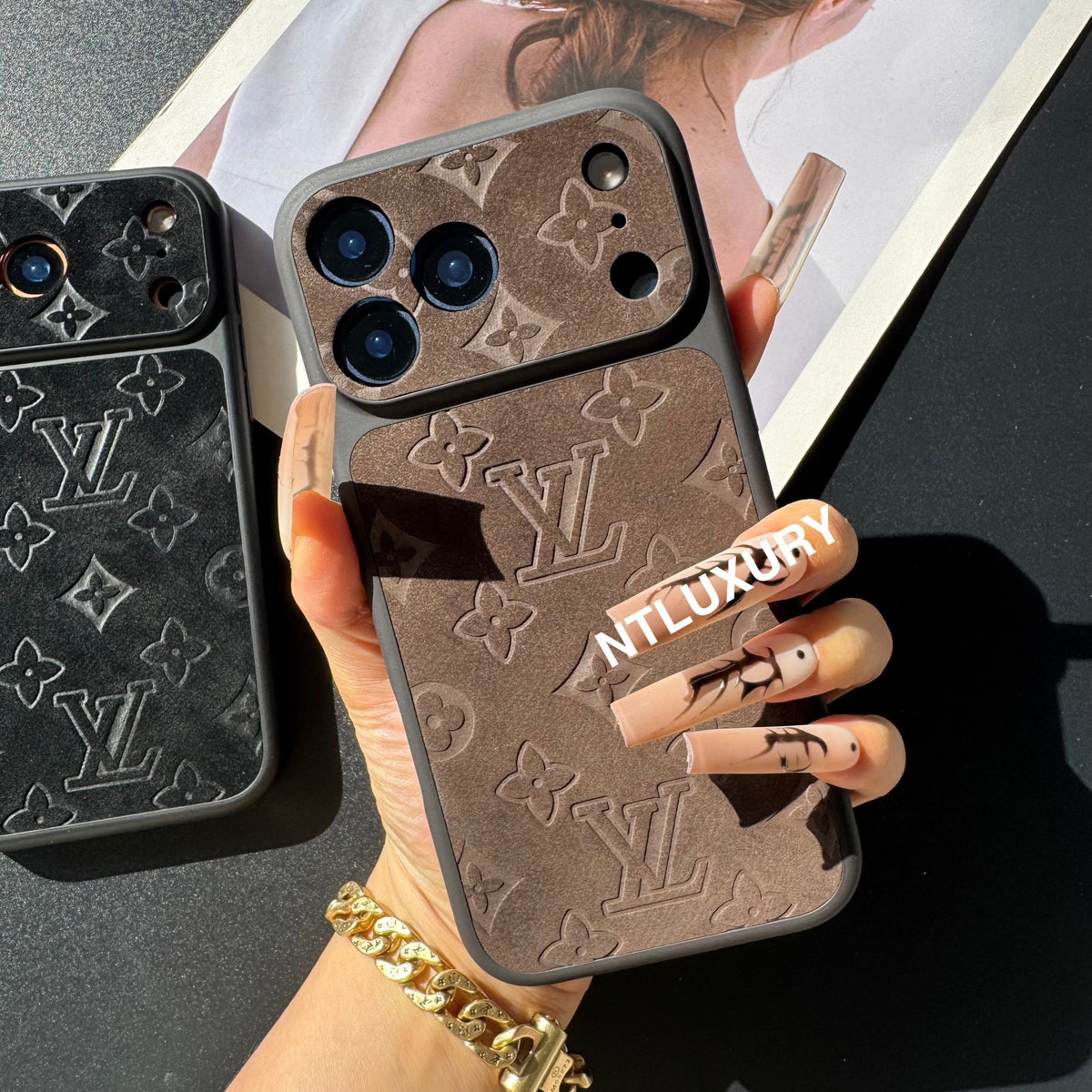 Suede Love Design Phone Case