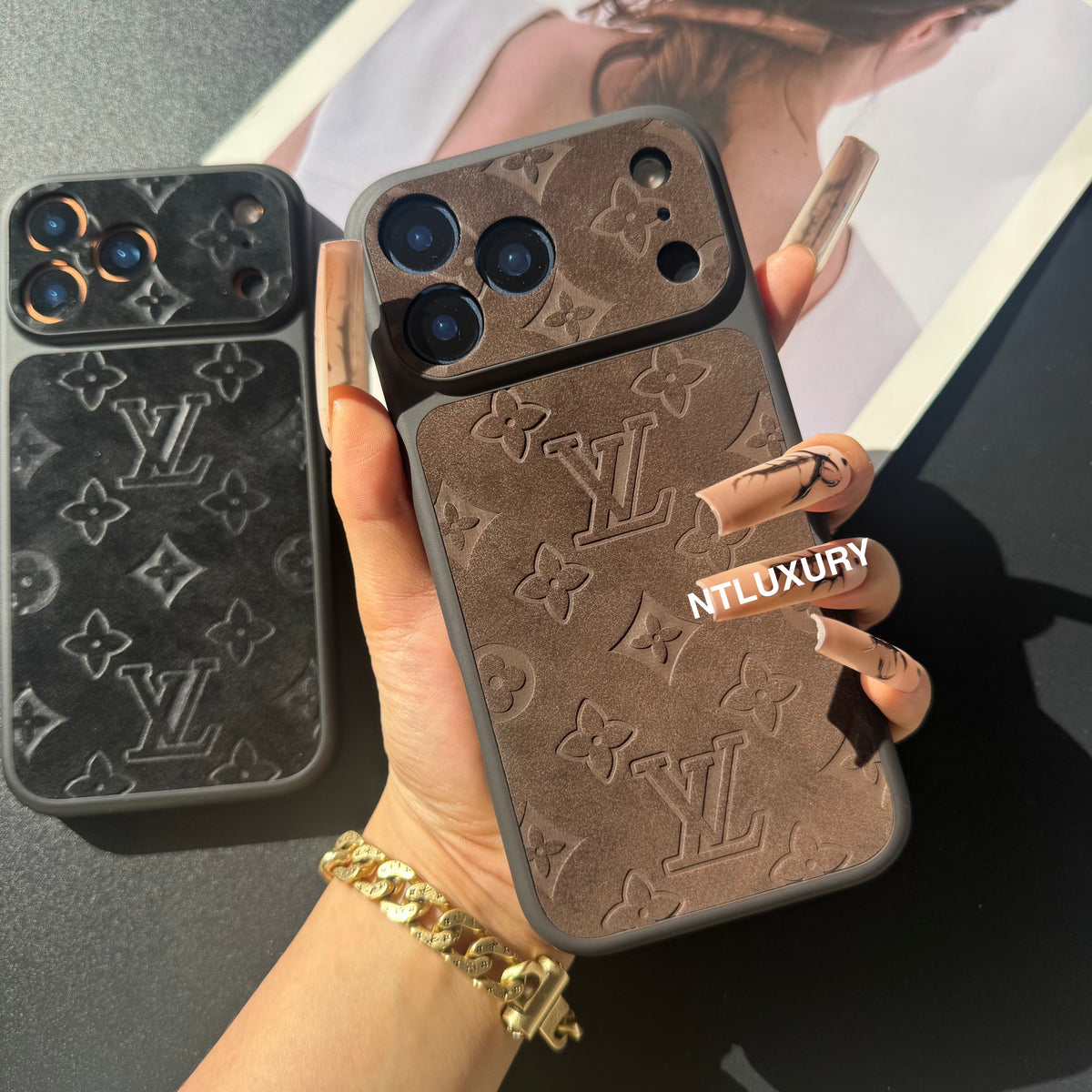 Suede Love Design Phone Case