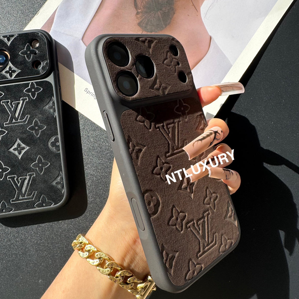Suede Love Design Phone Case