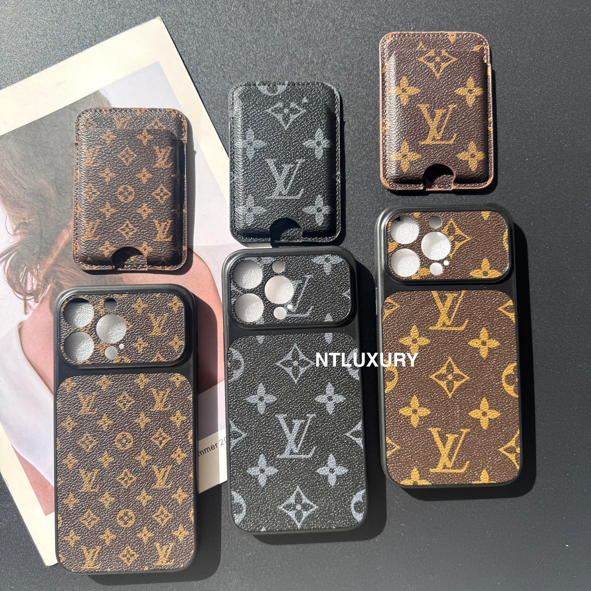 Design fantaisie traditionnel avec porte-cartes MagSafe