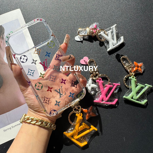 Coque de Téléphone Transparente Souffle de Bébé Amour Avec Pendentif