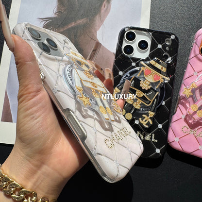 Jolie coque de téléphone Magsafe CC Lady avec support