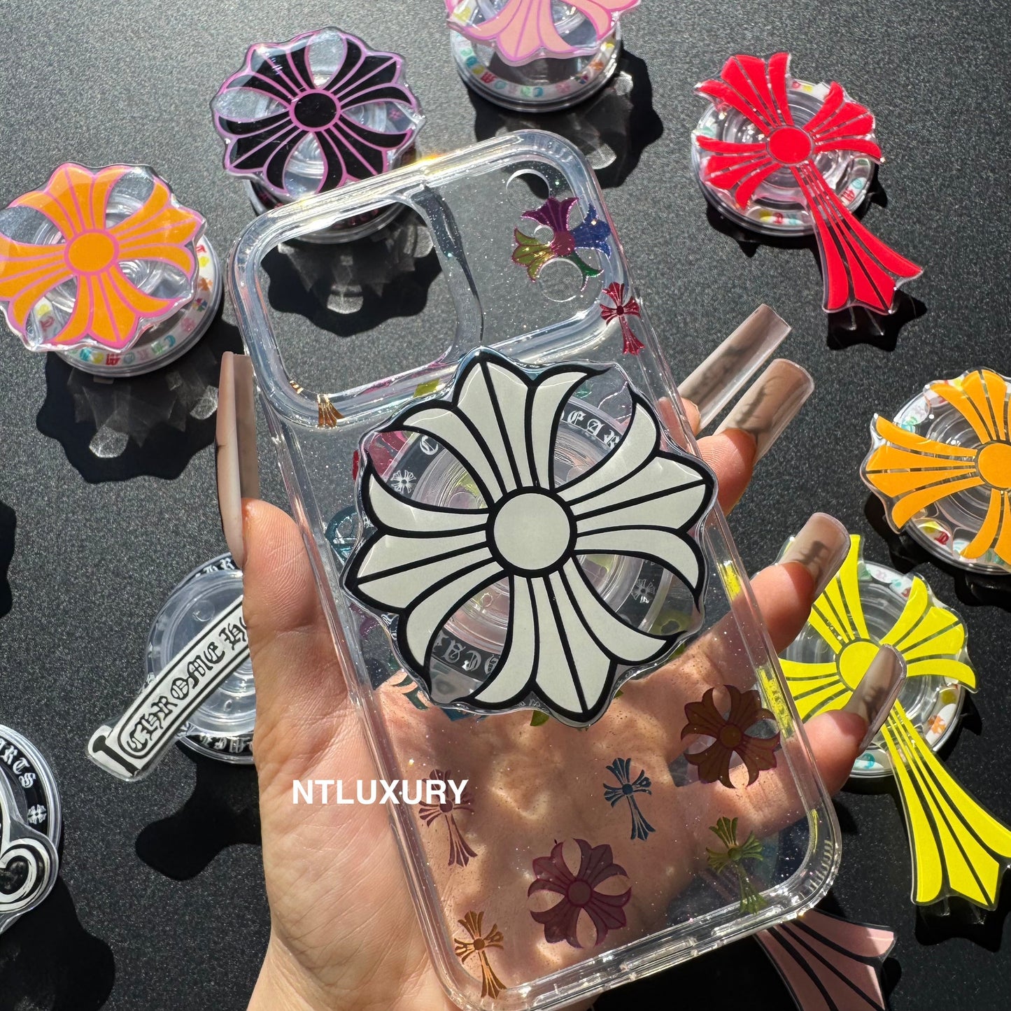 Colorful Cross Chrome Magsafe Phone Case