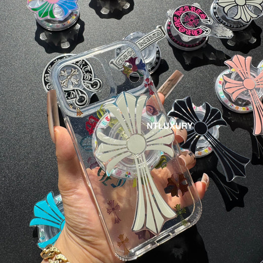 Colorful Cross Chrome Magsafe Phone Case