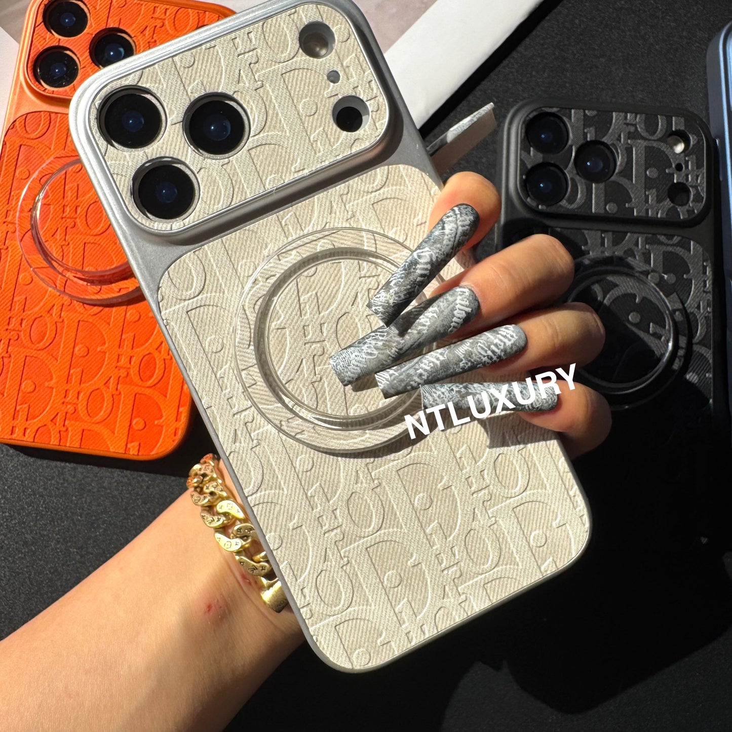 Orange Juice Denim Dove Phone Case with Magsafe Holder