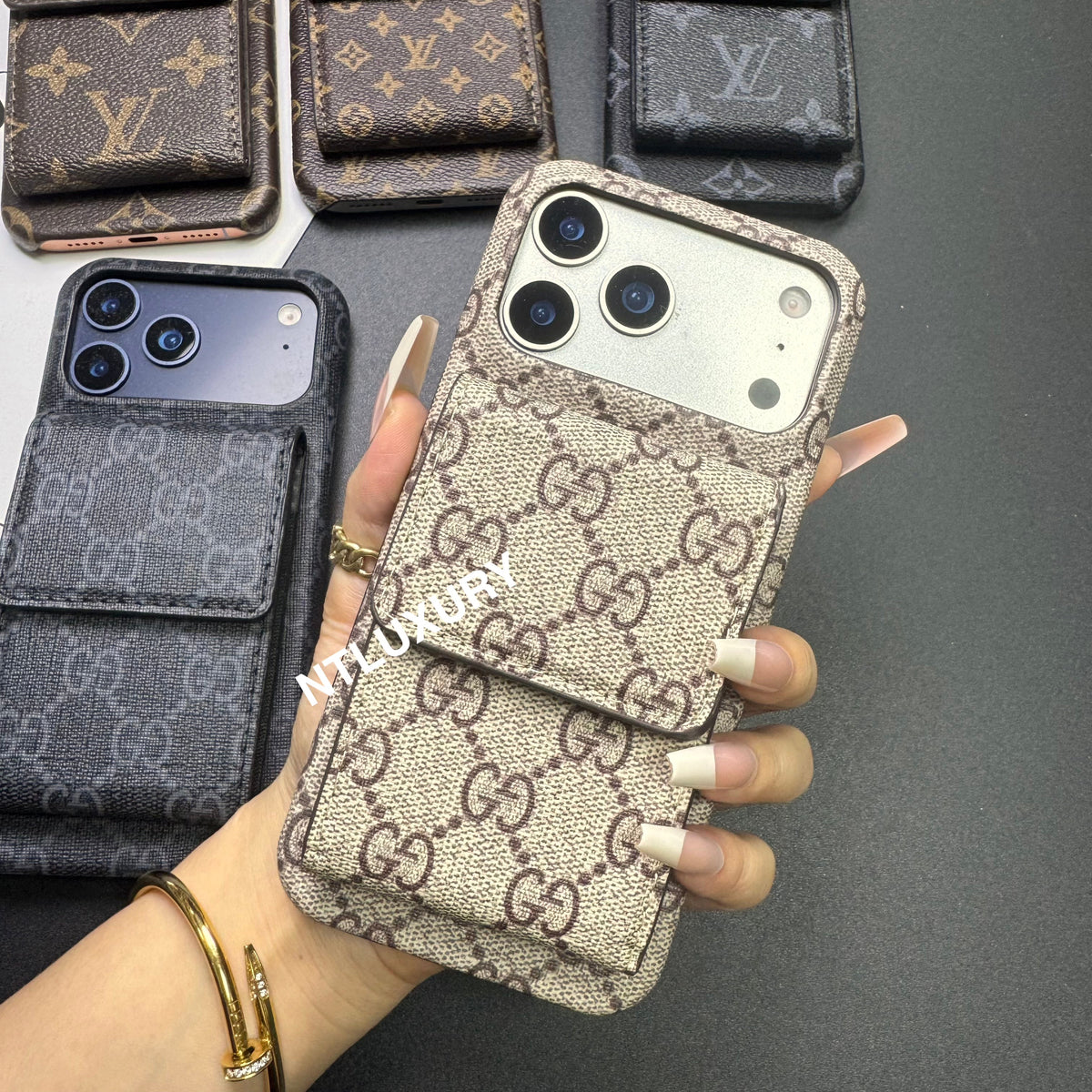 Vintage Floral Magsafe Phone Case With Magsafe Purse