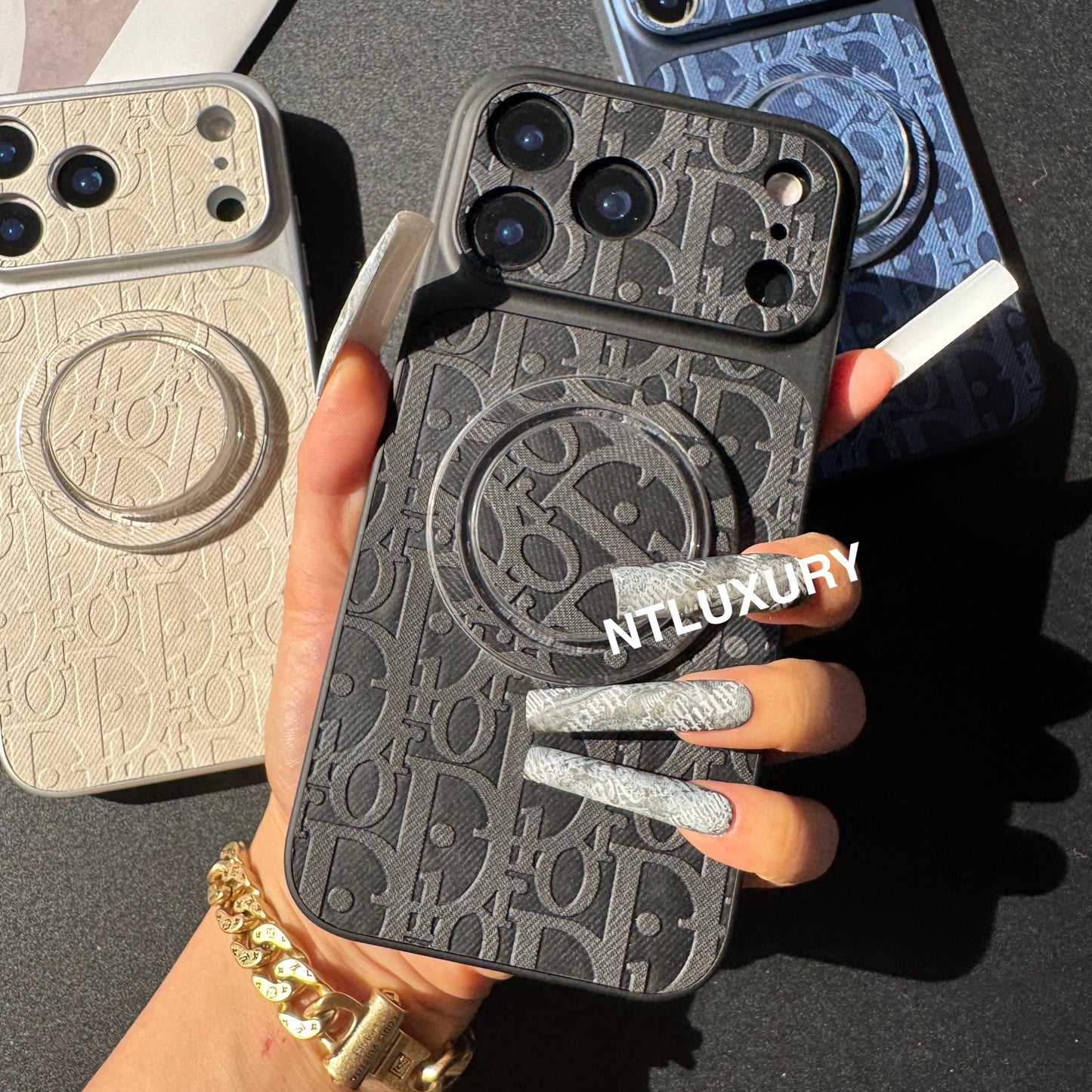 Orange Juice Denim Dove Phone Case with Magsafe Holder