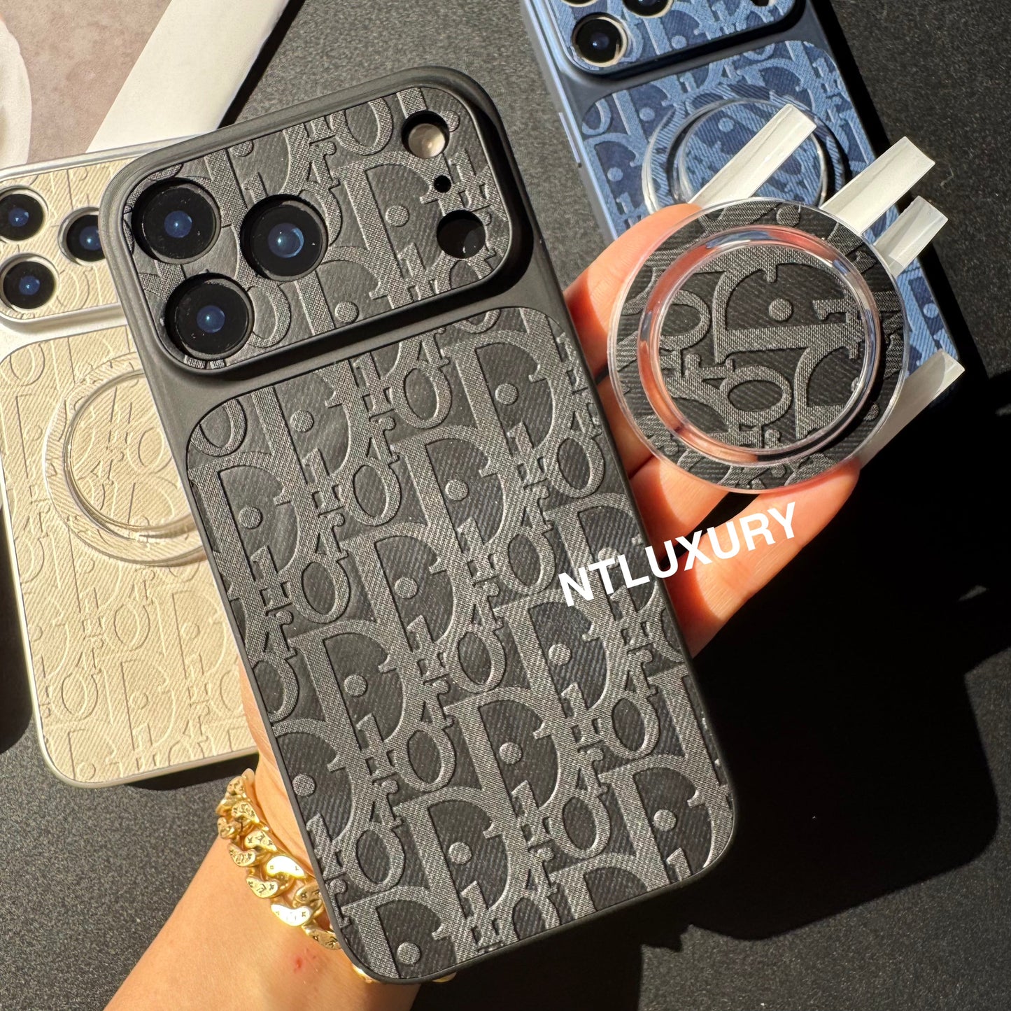 Orange Juice Denim Dove Phone Case with Magsafe Holder