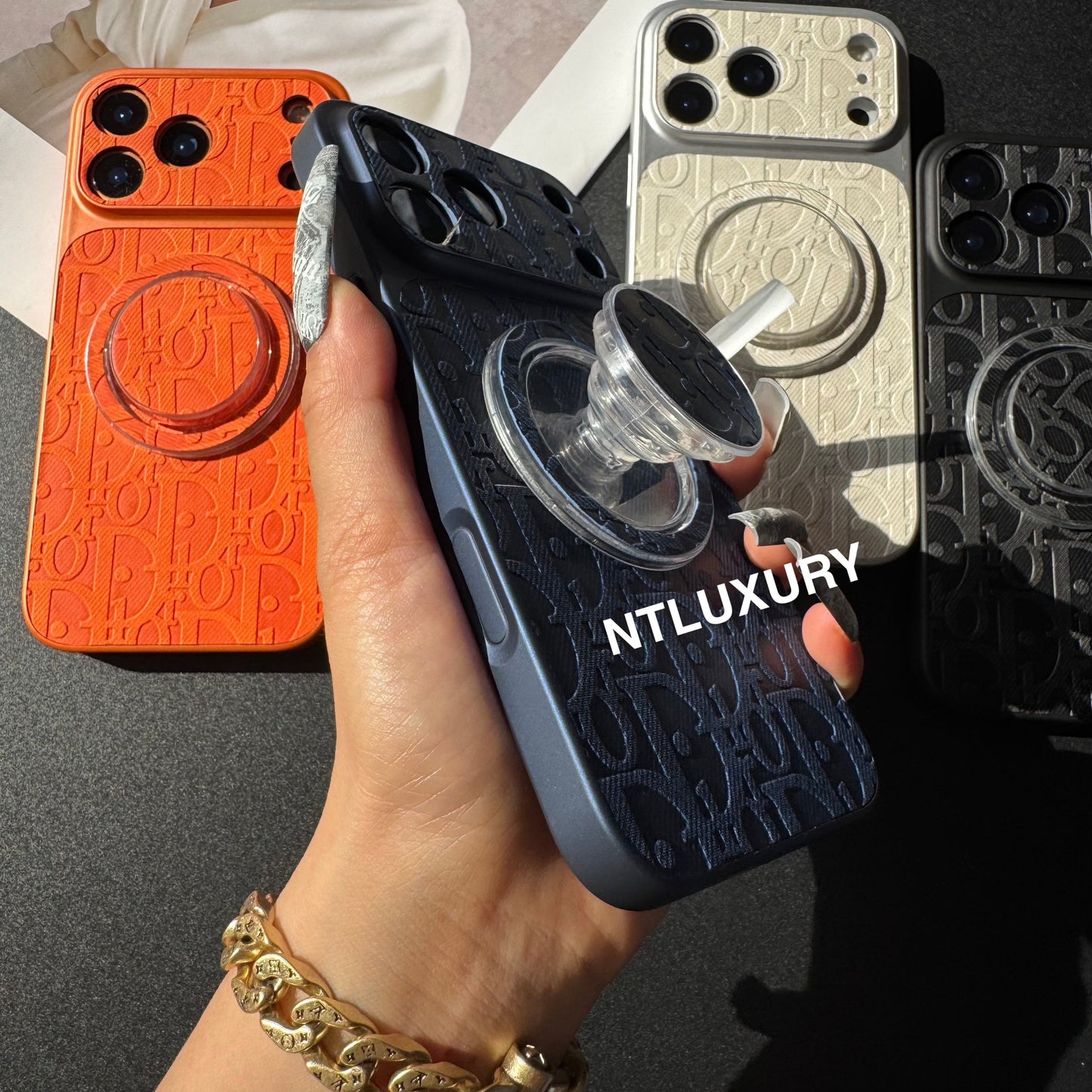 Orange Juice Denim Dove Phone Case with Magsafe Holder